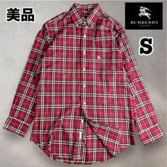 極美品　BURBERY LONDON バーバリーロンドン　長袖シャツ　チェックシャツ　ノバチェック　Sサイズ　ユニセックス　L0133