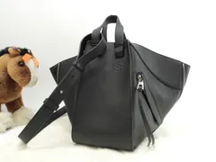 ロエベ ハンモック スモール レザー黒 ハンドバッグ ショルダーバッグ 極美品@471706のサムネイル
