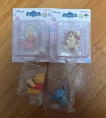 ディズニー プーさん リール オイスターなど4個 ガチャ クージー フィギュア