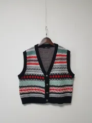 VISIT パータン ニット ベスト (2