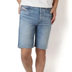 25SSモデル ディーゼル DIESEL ショートデニムパンツ REGULAR SHORT【ブルー】 A06430 0DQAF 01/【2025SS】m-bottoms