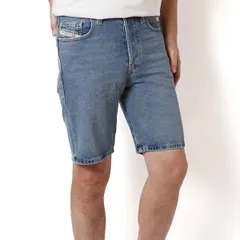 25SSモデル ディーゼル DIESEL ショートデニムパンツ REGULAR SHORT【ブルー】 A06430 0LGAH 01/【2025SS】m-bottoms