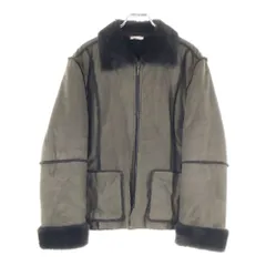 MAX&CO (マックス アンド コー) ジップアップ ムートン ジャケット オリーブ TIC1001