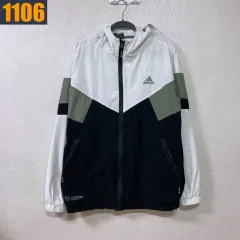 95 ADIDAS アディダス 三角ロゴ ウィンドブレーカー ジャケット アウター