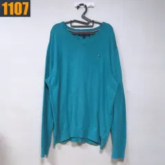 105 トミーヒルフィガー ミント Vネック Tシャツ