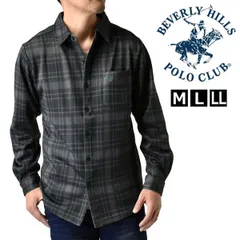 BHPC チェックシャツ《39Dグレーチェック》新品 未使用 メンズ チェック柄プリント 裏フリース ストレッチ 暖 保温 レギュラー衿【C8R】【ゆうパケット】ファッション メンズ M L LL 冬のサムネイル