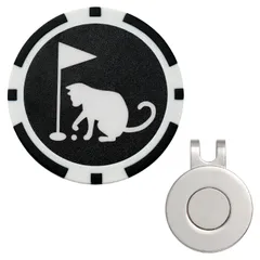RAVIS ゴルフ マーカー 犬 猫 おもしろ チップマーカー マグネット 台座セット ハットクリップ式 ラウンド用品 参加賞 グランドゴルフ おしゃれ 景品