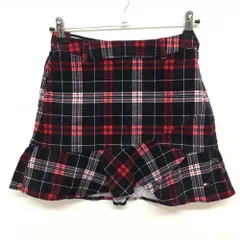 【美品】トミーヒルフィガー スカート ネイビー×レッド チェック コーデュロイ風生地  レディース S ゴルフウェア Tommy Hilfiger Golf