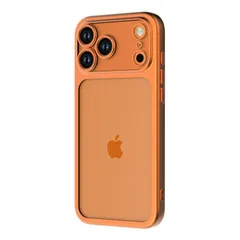 iPhone 17 Pro Max / ソフトケース 精密設計 一体感 マット メタリック / オレンジ