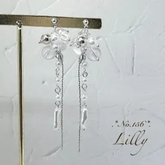 No.156 パール　クリア　ピアス/イヤリング