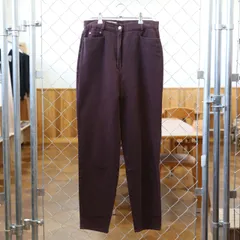 【USED】コットンパンツ ボルドー 古着 euro 80's pants