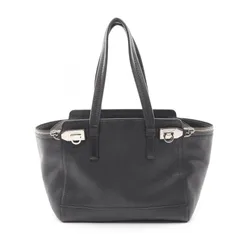 サルヴァトーレフェラガモ Salvatore Ferragamo ハンドバッグ ガンチーニ ブラック レザー ガンチーニ トート レディース Used A