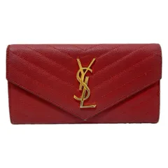 SAINT LAURENT PARIS(サンローランパリ) 長財布 MONOGRA GRAIN DE POUDRE 358085 レッド レザーのサムネイル