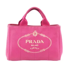 プラダ PRADA トートバッグ CANAPA カナパ ピンク キャンバス カナパ 2wayトート レディース Used B