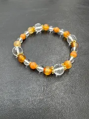 ◎【開運】天然石ブレスレット　ローズクォーツパワーストーン