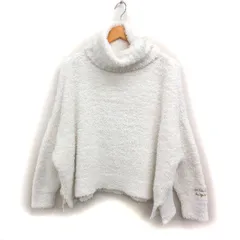 ジェラートピケ gelato pique ルームウエア タートルネック プルオーバー 長袖 もこもこ F ホワイト 白 /FT34