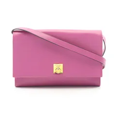 セリーヌ CELINE ショルダーバッグ ピンクパープル レザー ショルダーバッグ レディース Used B