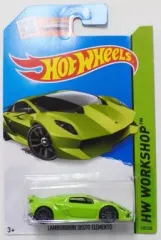 【中古】ミニカー 1/64 LAMBORGHINI SESTO ELEMENTO(グリーン) 「Hot Wheels HW WORKSHOP」 [CFH88-D7B3 G1]