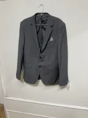 グレー メンズ スーツ ジャケット 夏