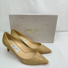 JIMMY CHOO ジミーチュウ パテントレザー ベージュ パンプス