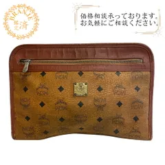 MCM エムシーエム  クラッチバッグ ポーチ   セカンドバッグ ベージュ メンズ