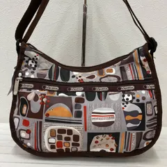 8575　LeSportsac レスポートサック　ショルダーバッグ　クラシックホーボー　レディース　軽量　カジュアル　シンプル　ブラウン　グレー