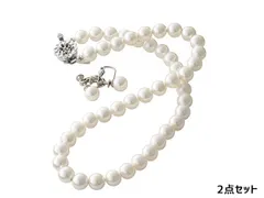 ドゥーナイスクラップ 泉州産貝パール2点セット ホワイト 465-0528-19 イヤリング ネックレス ギフト プレゼント