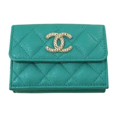 シャネル CHANEL マトラッセ　スモール　フラップ　ウォレット AP3182 キャビア レディース 三つ折り財布
