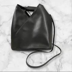 MM6 メゾンマルジェラ レザー ショルダーバッグ ブラック