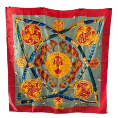 エルメス HERMES カレ90 PRINCES DU SOLEIL LEVANT マルチカラー シルク レディース スカーフ