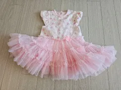 (セール)ピンク チュチュ 赤ちゃん ドレス スカートロンパース 18m