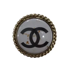 シャネル CHANEL ココマークブローチ ゴールド×ホワイト メッキ×プラスチック アクセサリー