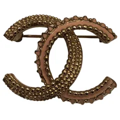 シャネル CHANEL ココマークブローチ ゴールド メタル/エナメル/GP アクセサリー
