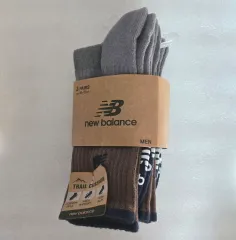 ニューバランス トレイル ファイル クッション メンズ ロークルー 靴下 3足組 25-27cm