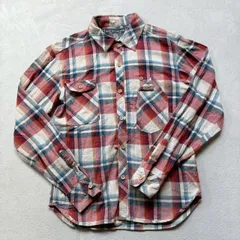 NINE RULAZ LINE ナインルーラーズライン 長袖チェック柄シャツ ネルシャツ メンズMサイズ