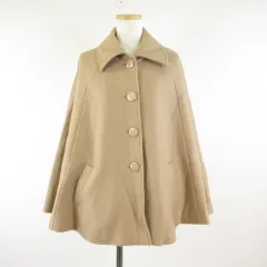 セシルマクビー CECIL McBEE ポンチョコート ベージュ M *T921
