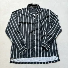 ZIP FIVE ジップファイブ ストライプ柄長袖シャツ メンズMサイズ