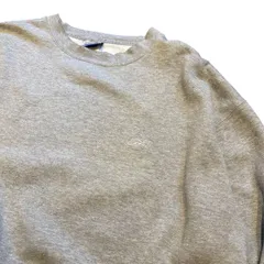 90s 00s Reebok 3XL スウェット オーバーサイズ 刺繍 無地 グレー B-boy スケーター ストリートファッション Y2K SK8 古着 vintage