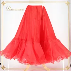 社交ダンス 衣装 スタンダード スカート ペチコート パニエ レッスンウェア オールシーズン 赤 レッド系 SEKINE セキネ 派手 差し色 オールシーズンフォーマル レディース ダンス衣装 発表会 ウエストゴム 伸縮性あり ポリエステル ダンス レッスン