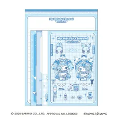 マイメロディ　クロミ　レターセット　DOLLY　MIX　水色　134721