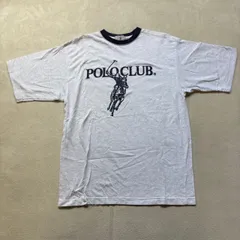 POLO CLUB ポロクラブ ビッグロゴ コットン100% 半袖Tシャツ ヴィンテージ 90s メンズMサイズ