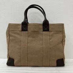 Y8494　MK MICHEL KLEIN　ミッシェルクラン　トートバッグ　ハンドバッグ　キャンバス　レザー　ブラウン　レディース　メンズ　ユニセックス　通勤　通学　仕事用バッグ　ビジネスバッグ　普段使い