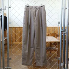 【USED】2タック ワイドスラックス グレージュ euro 80's pants