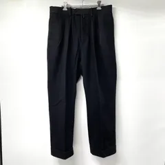 【中古】NEAT 2タックワイドパンツ サイズ48 ブラック スレあり ニート[17]のサムネイル