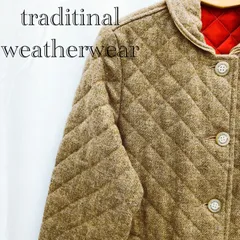 traditional　weatherwear トラディショナルウェザーウエアー　ウールキルティングコート レディース F ベージュ系  レディース ファッション