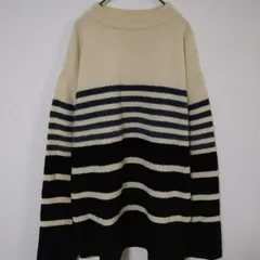 マックレガー　美品　希少品　ニットセーター　メンズL　日本製　ボーダー柄　ウール