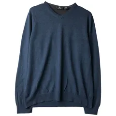 古着 90~00年代 カルバンクライン Calvin klein extra fine merino Vネック メリノウールニットセーター メンズXL相当/eaa608300