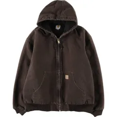 古着 カーハート Carhartt 中綿入り アクティブジャケット ダックフルジップパーカー メンズXXL相当/eaa608856