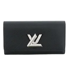 LOUIS VUITTON ルイ・ヴィトン ポルトフォイユ ツイスト 長財布 M68309 レディース エピレザー ブラック シルバー金具 中古