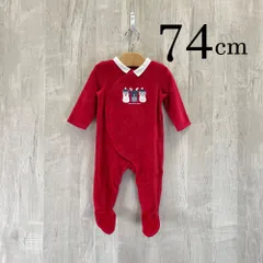 ap11518-2 OBAiBi オバイビ BABY ベビー ロンパース 70 12M 74cm ホワイト カバーオール アニマル シロクマ トナカイ 長袖 12ヶ月 OBAÏBI